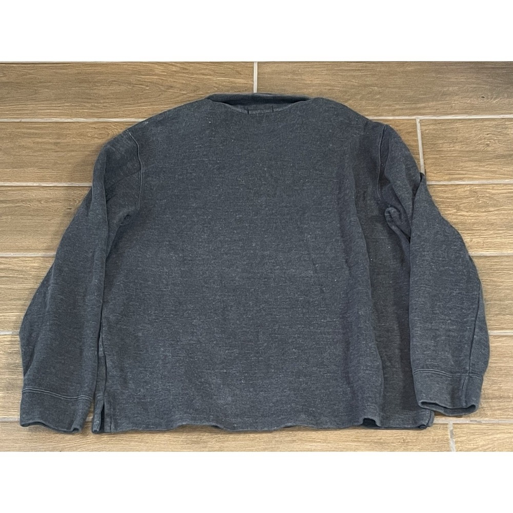 Polo Ralph Lauren Pullover Shirt Men Medium Gray Performance 1/4 Zip Long Sleeve - Picture 4 of 6